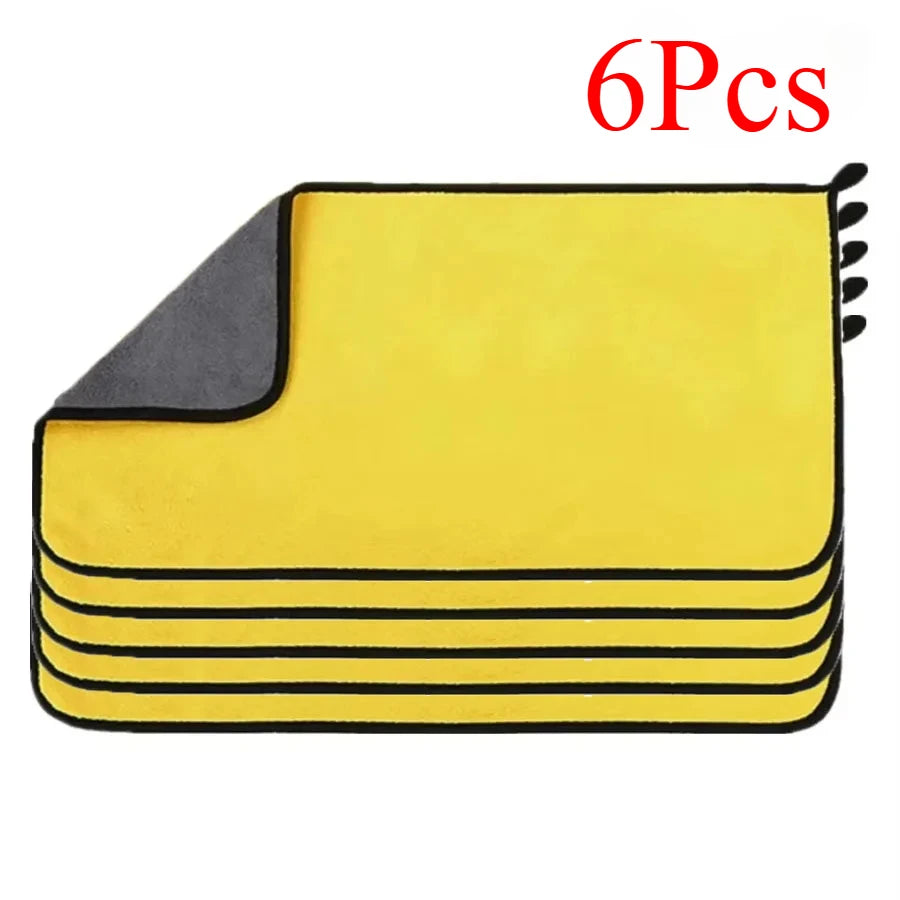 Microfiber Car Cleaning Towels 30x60cm | Quick-Dry Wash Cloths