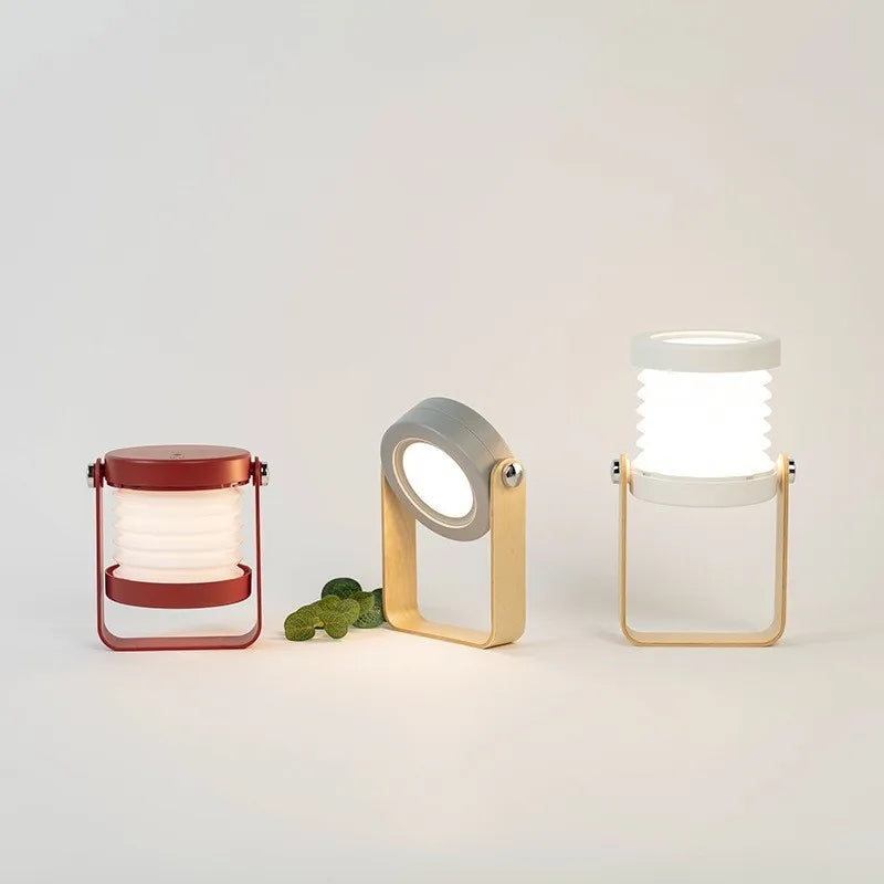 LED Foldable Lantern Desk Lamp | Touch Dimmer USB Rechargeable