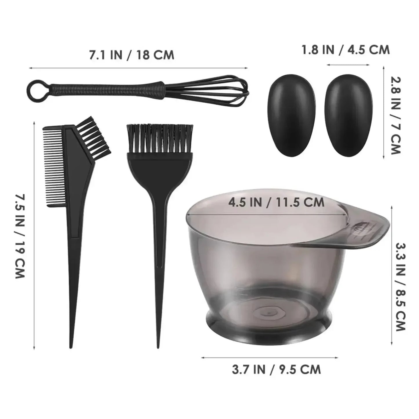 6-Piece Professional Hair Coloring Kit – Salon & Home