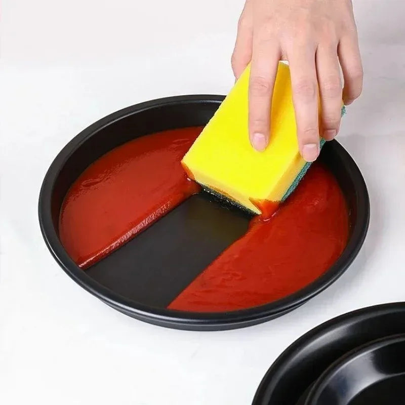 Non-Stick Carbon Steel Pizza Pan – 6"/8"/10" Baking Tray & Mold