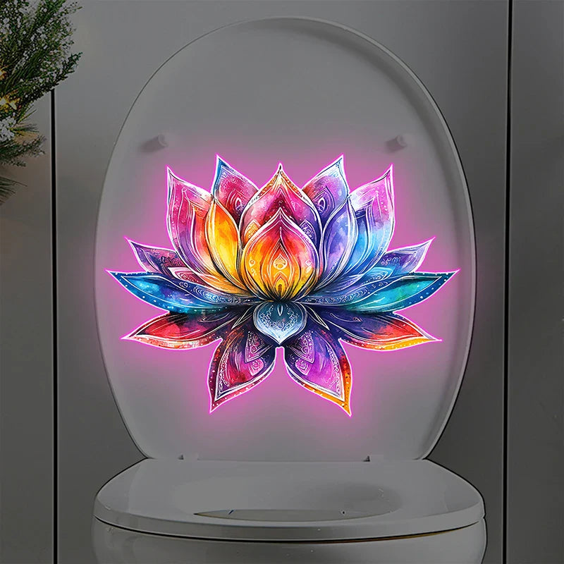 Luminous Glow Toilet Sticker – Waterproof PVC Bathroom Decal