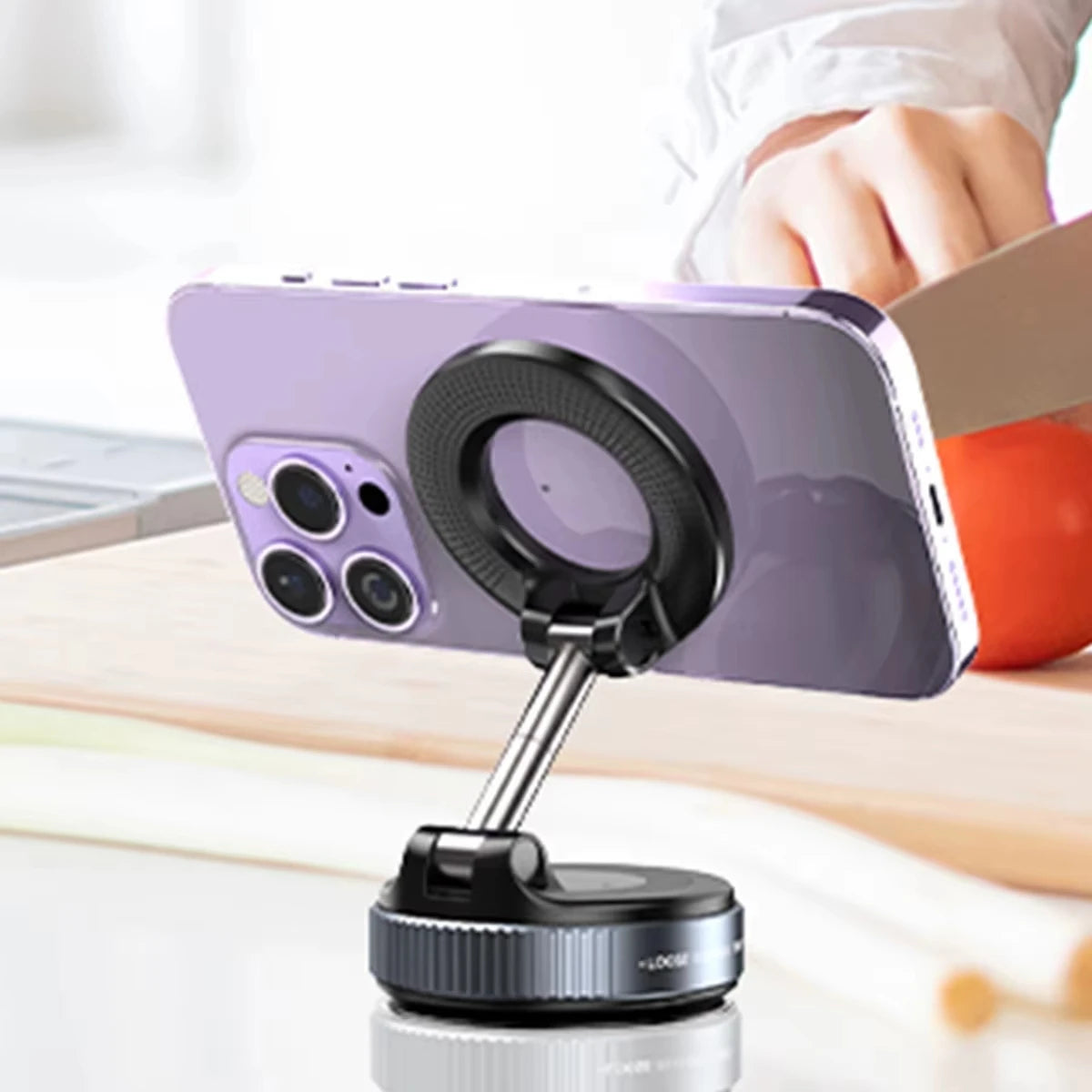 360° Magnetic Car Phone Mount | Vacuum Suction Holder