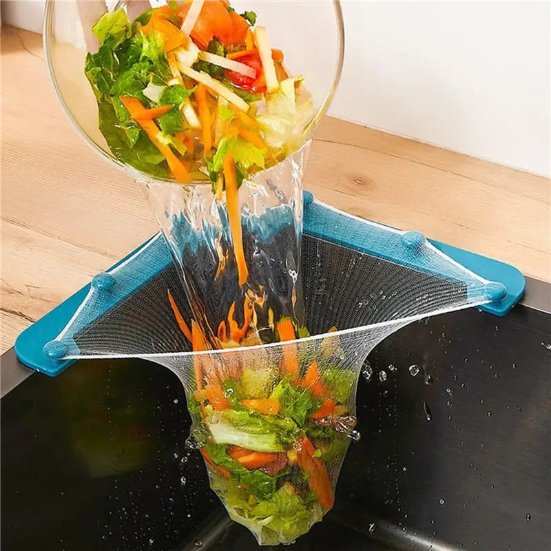 Kitchen Sink Filter Screen Drain Rack Stainless Steel Hanging Mesh Vegetable Washing Special Leftover Soup Water Filter Screen Peaceful Pleasures Health and Wellness