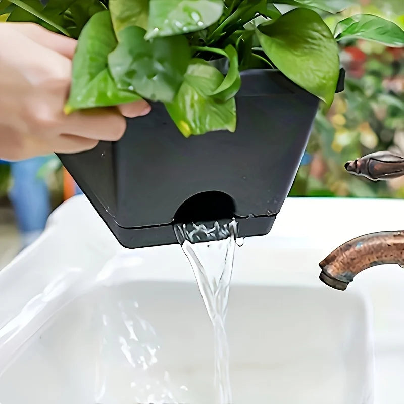 3-Pack Rectangle Window Box Planters with Drainage Holes