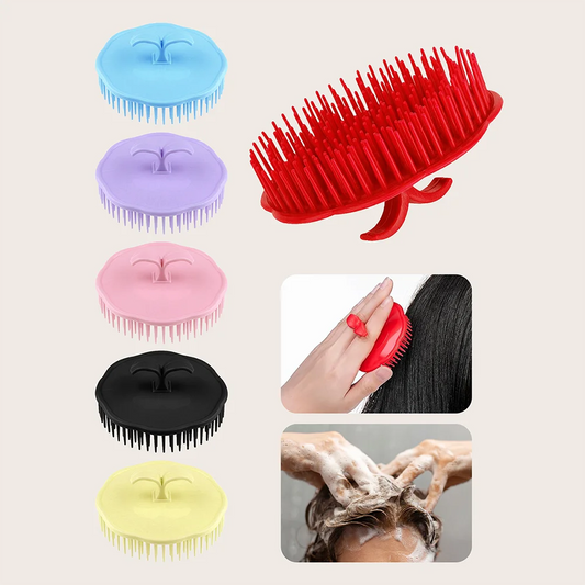 Silicone Scalp Massage Brush – Shampoo & Hair Care Comb Scalp Massage Brush Oasis Select