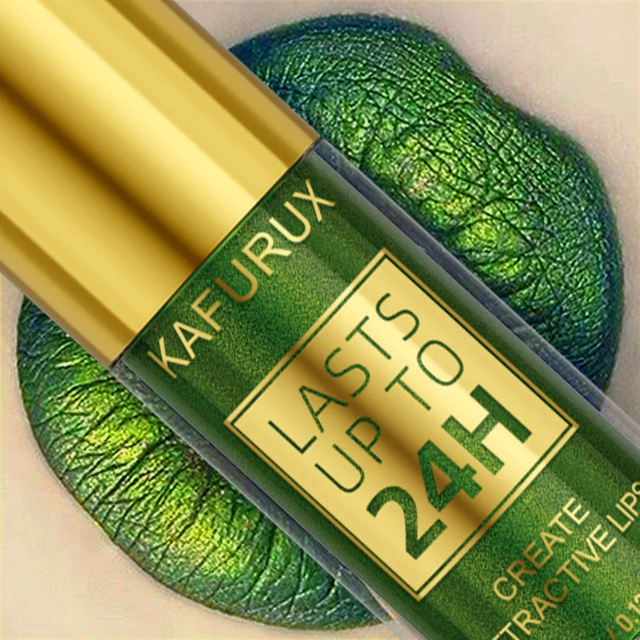 KAFURUX Metallic Glitter Lip & Eye Pencil – 3 Shades Waterproof