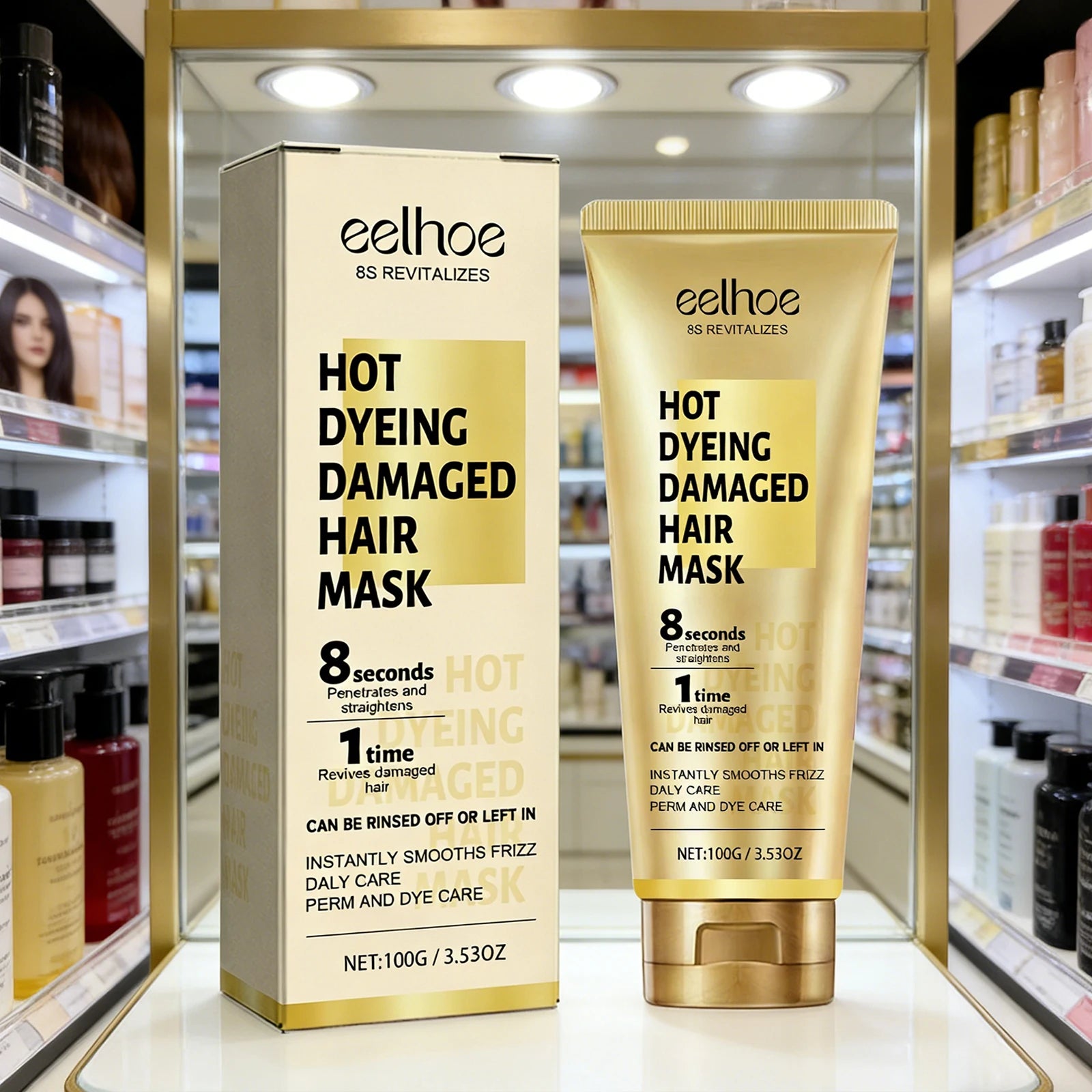 Eelhoe Keratin Hair Cream – Repair Frizz & Damaged Hair 100g Keratin Hair Mask Peaceful Pleasures Health and Wellness