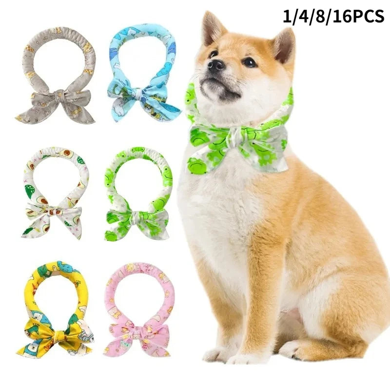 Pet Cooling Bandana for Dogs & Cats – 2-Pack Ice Scarf