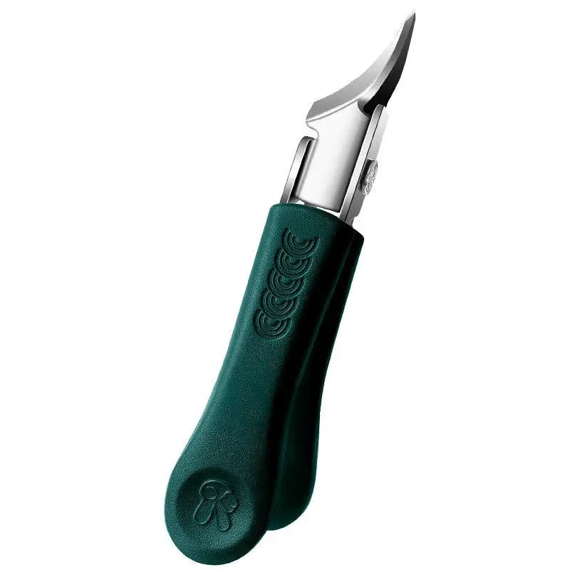 Super Slanted Pointed Nail Clippers Anti-Splash Thick Nail Clipper Toenail Pliers Nail Scissors Toenail Pliers Nail Care Tools Peaceful Pleasures Health and Wellness Green
