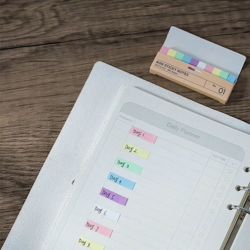 800 Boxed Sticky Notes Index Labels Reading Stickers Not Transparent