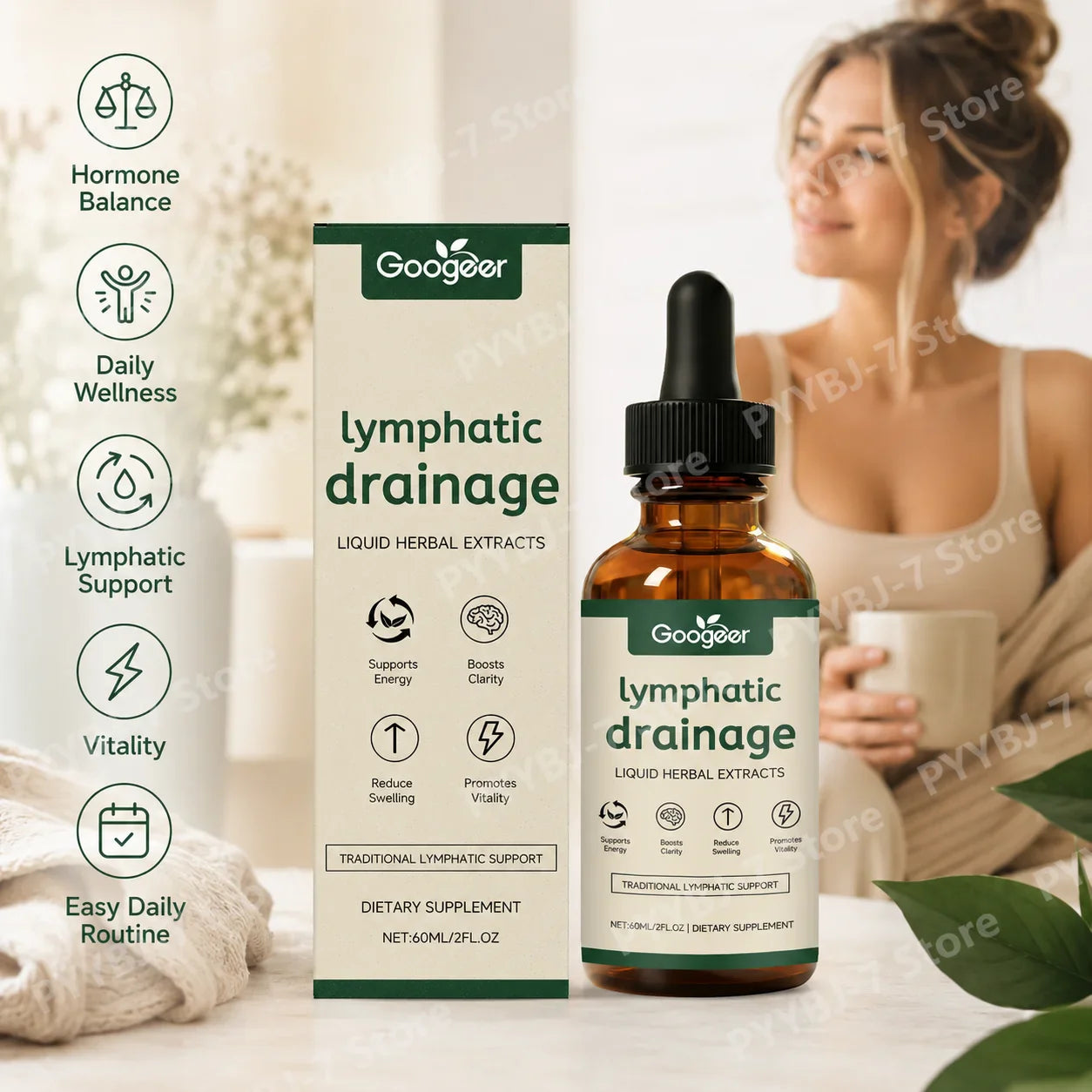 Lymphatic Support Herbal Drops – Red Clover & Botanical Blend