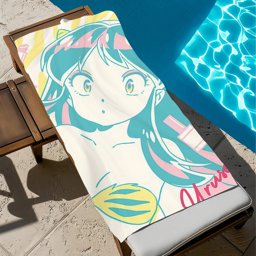 Urusei Yatsura Anime Beach Towel – Quick Dry & Soft | 11 Sizes