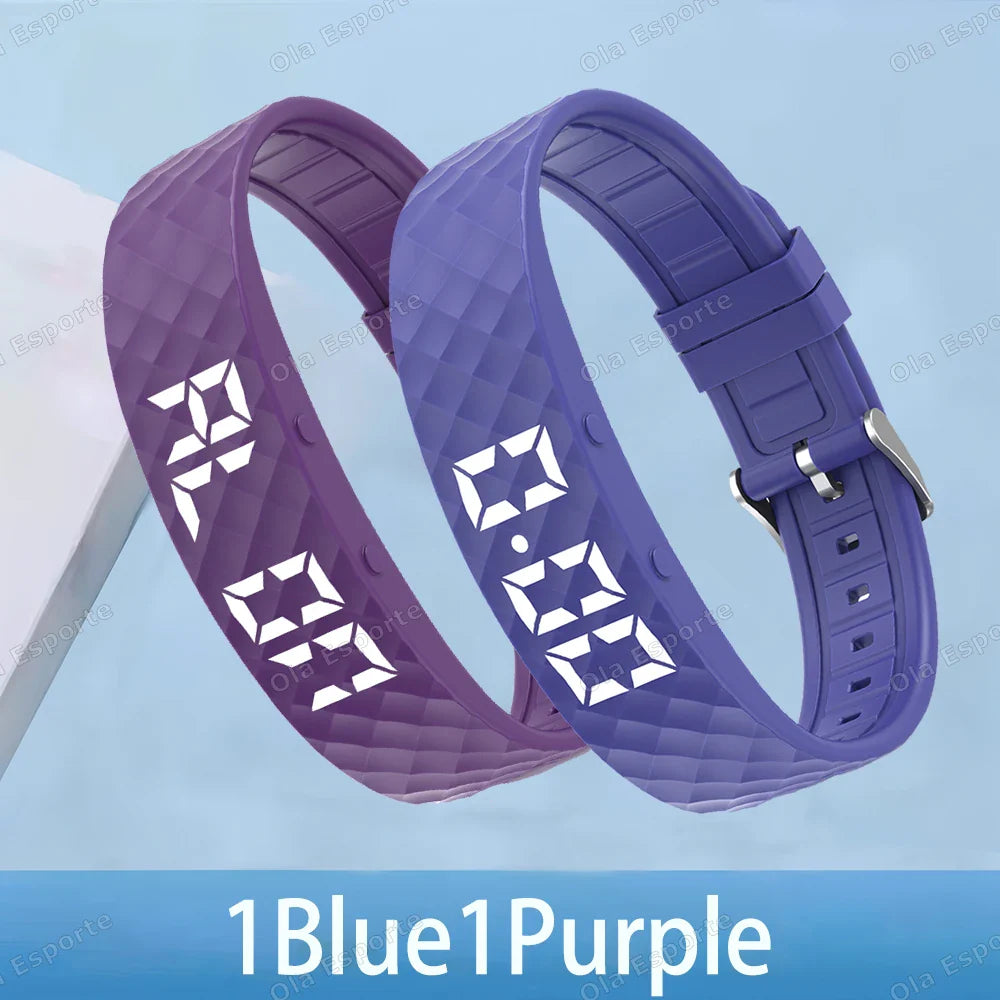 Smart Fitness Wristband LED Pedometer Sleep Tracker IP65