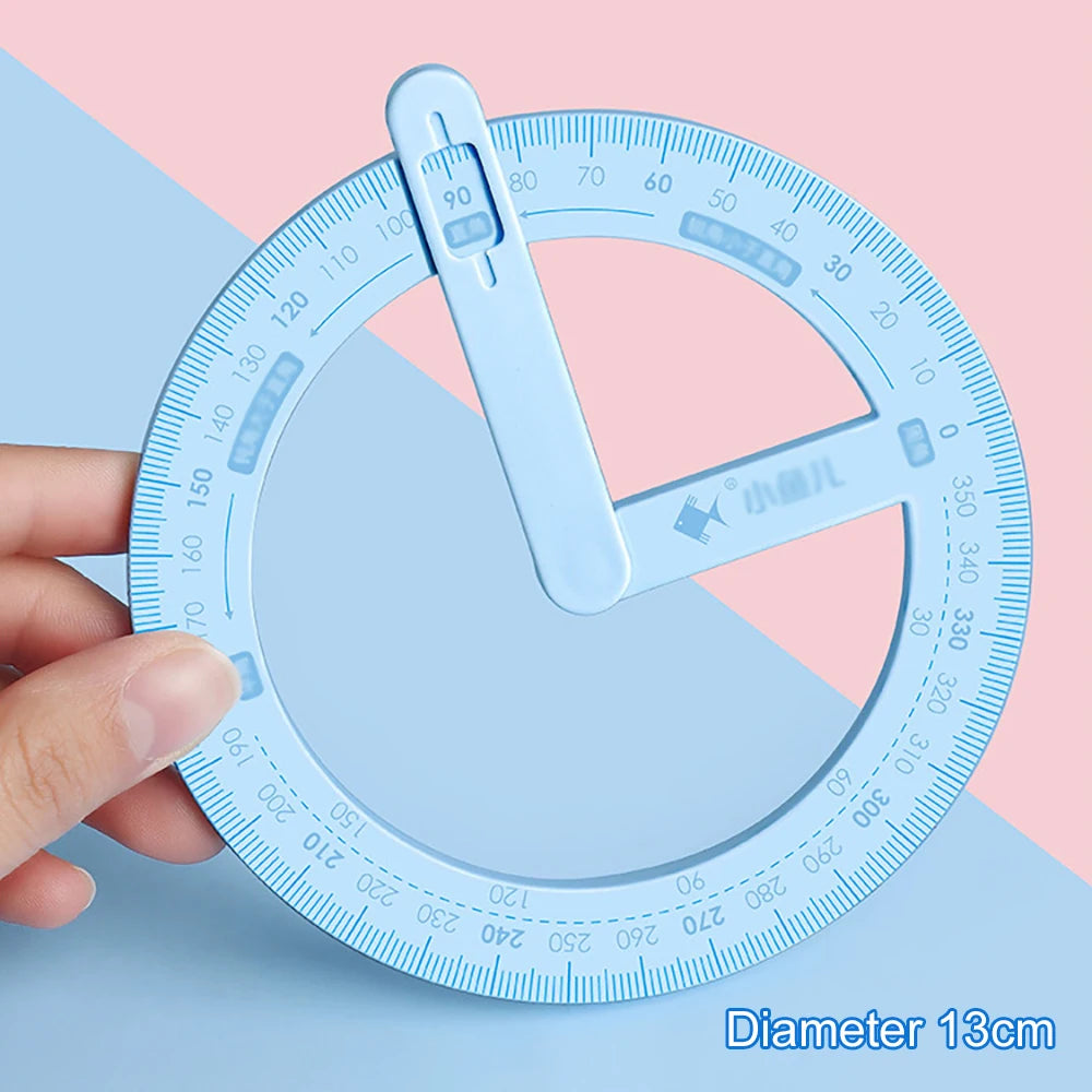 360 Degree Activity Angle Teaching Tool Student Math Protractor