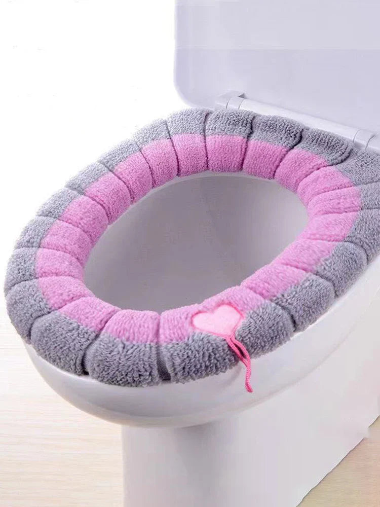 Soft Thick Toilet Seat Cover Cushion with Handle – Universal Fit