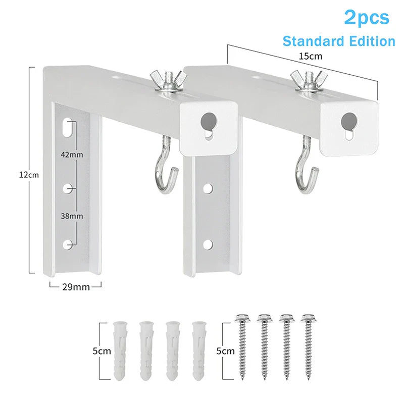 Adjustable Projector Screen Wall Mount L-Bracket Hook Kit