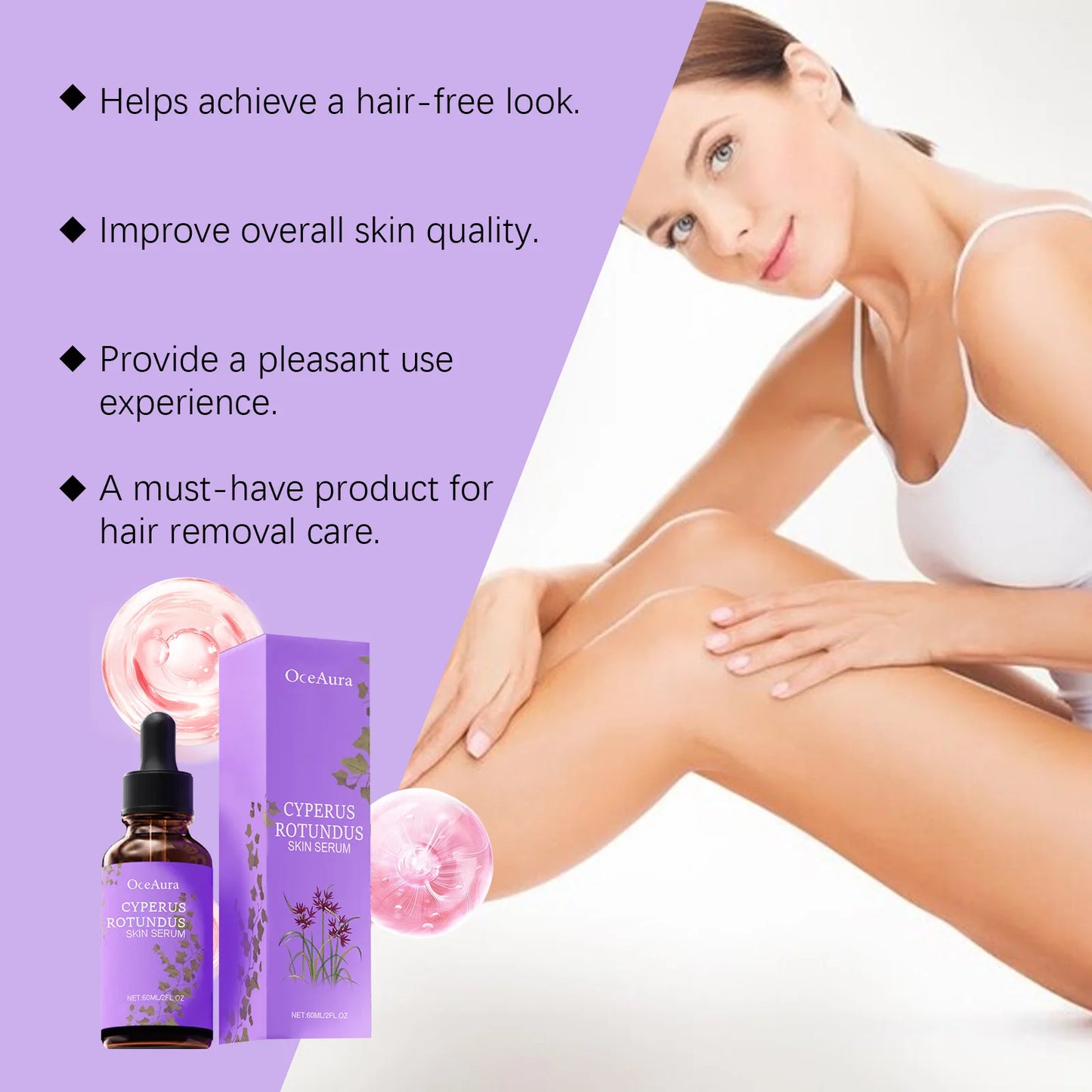 Cyperus Rotundus Hair Inhibitor Serum – Smooth Skin 60ml