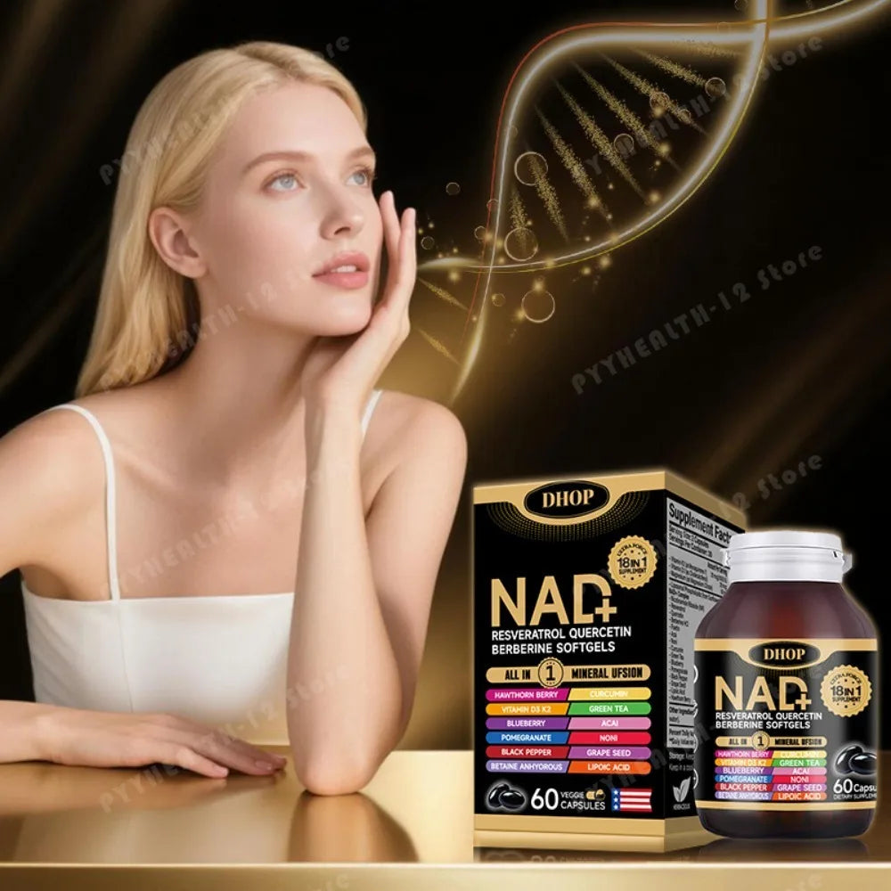 DHOP 18-in-1 NAD+ Complex Softgels | Resveratrol Quercetin 60ct
