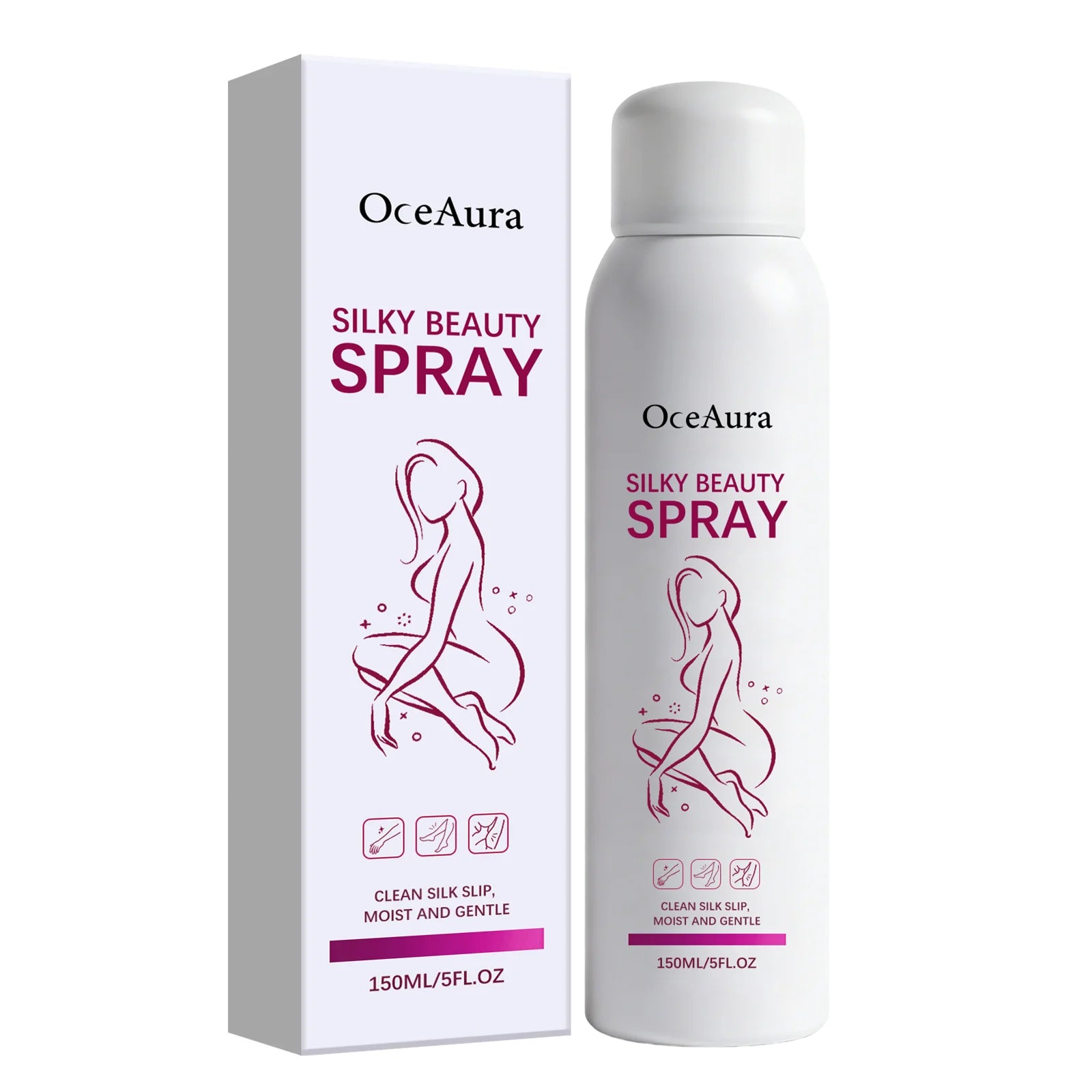 Body Hair Removal Spray Non-Irritating Painless Hair Inhibitor Relieve Discomfort Enhance Smoothness Soothing Soften Skin Care Peaceful Pleasures Health and Wellness 150ml boxed