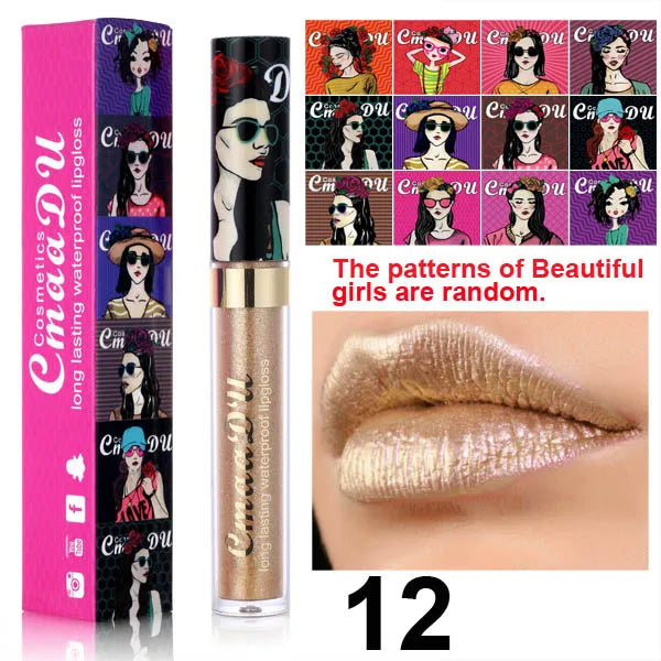 Cmaadu Metallic Shimmer Lip Gloss – Glitter & Long-Lasting Y2K
