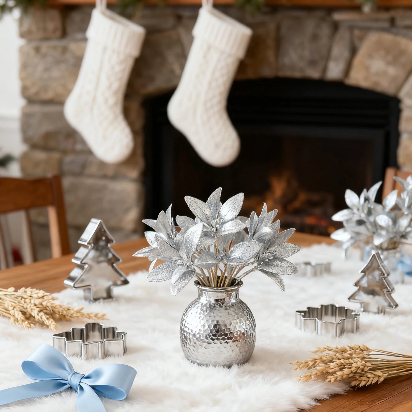 Artificial Golden Pine Picks | Wedding & Home Decor – 5/10 Pcs