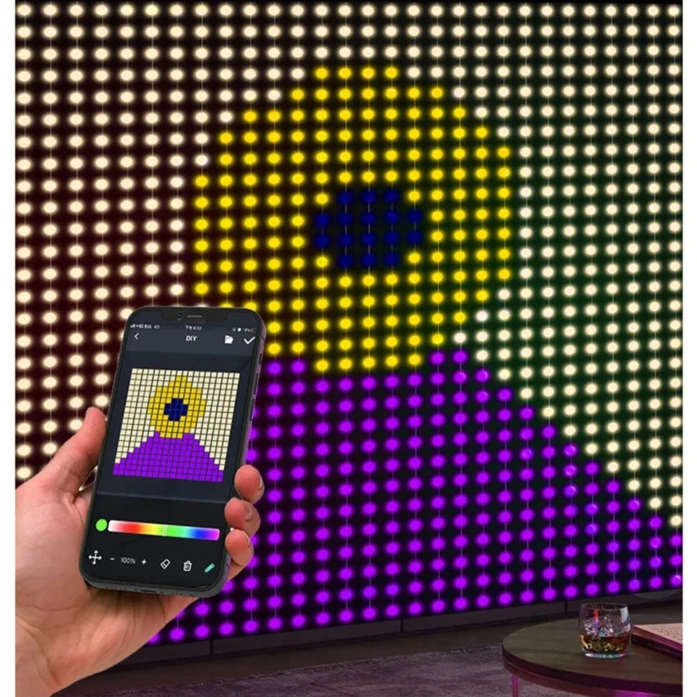 Smart RGB LED Curtain Lights | Bluetooth App, 400 LEDs, USB