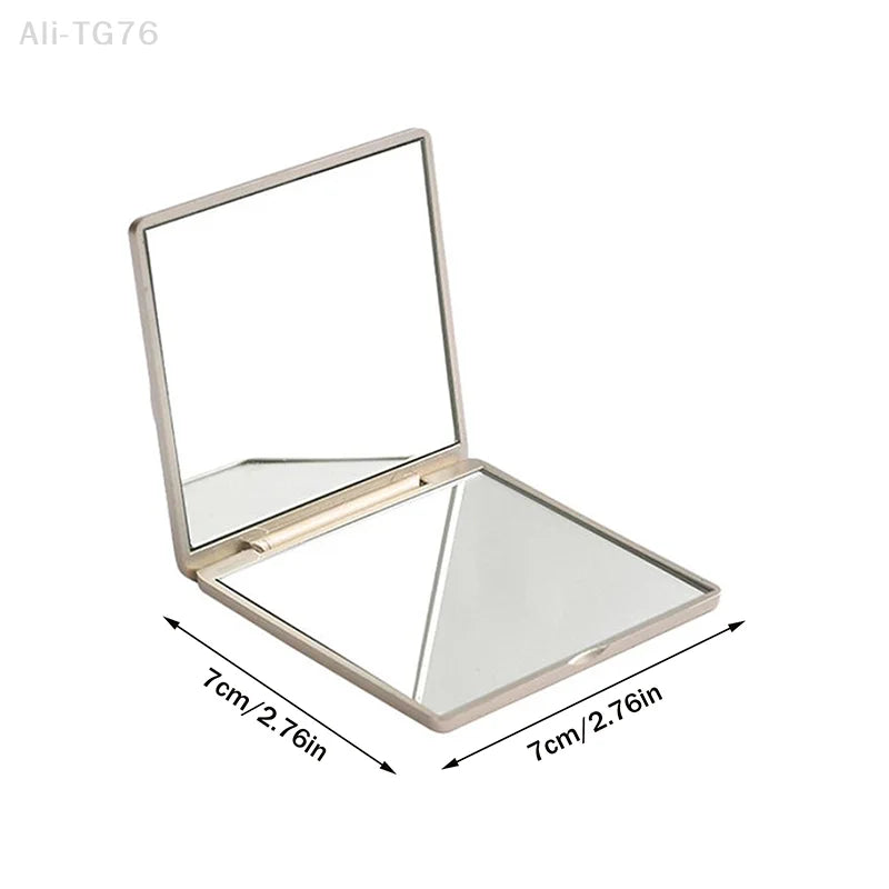 Retro Rose Double-Sided Pocket Compact Mirror | Makeup Tool