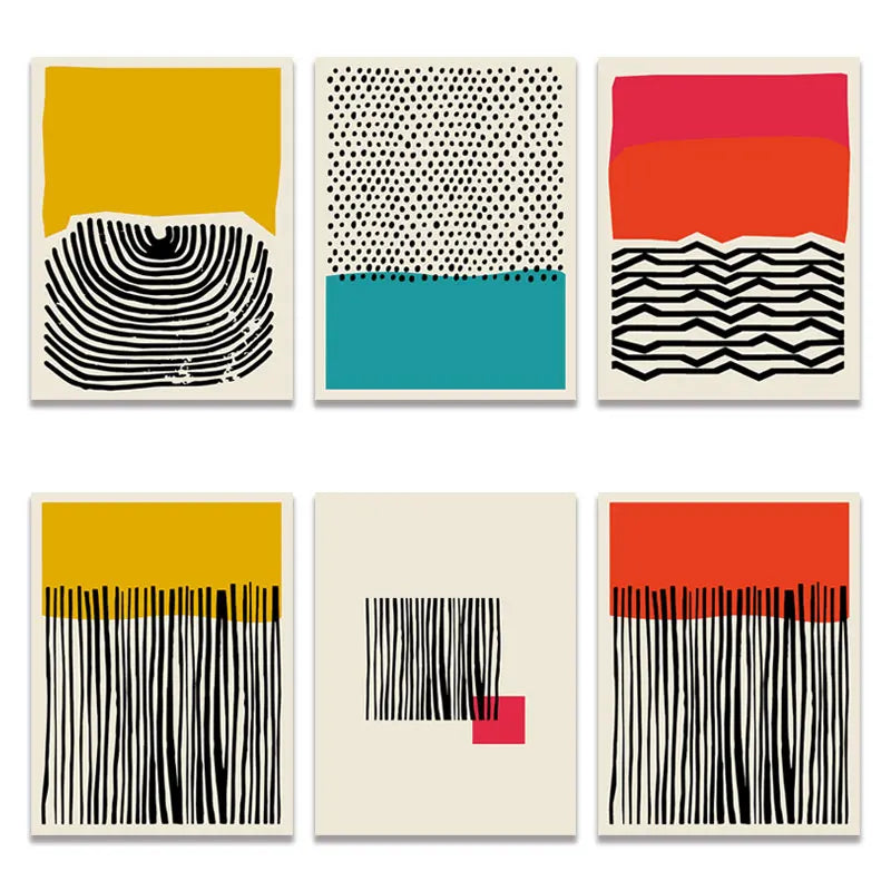 Wall Art Canvas Painting Home Decoration Modern Multicolored Abstract Geomotric Picture Prints Nordic Posters Modern Living Room Peaceful Pleasures Health and Wellness 07 30x40cmNo Framed