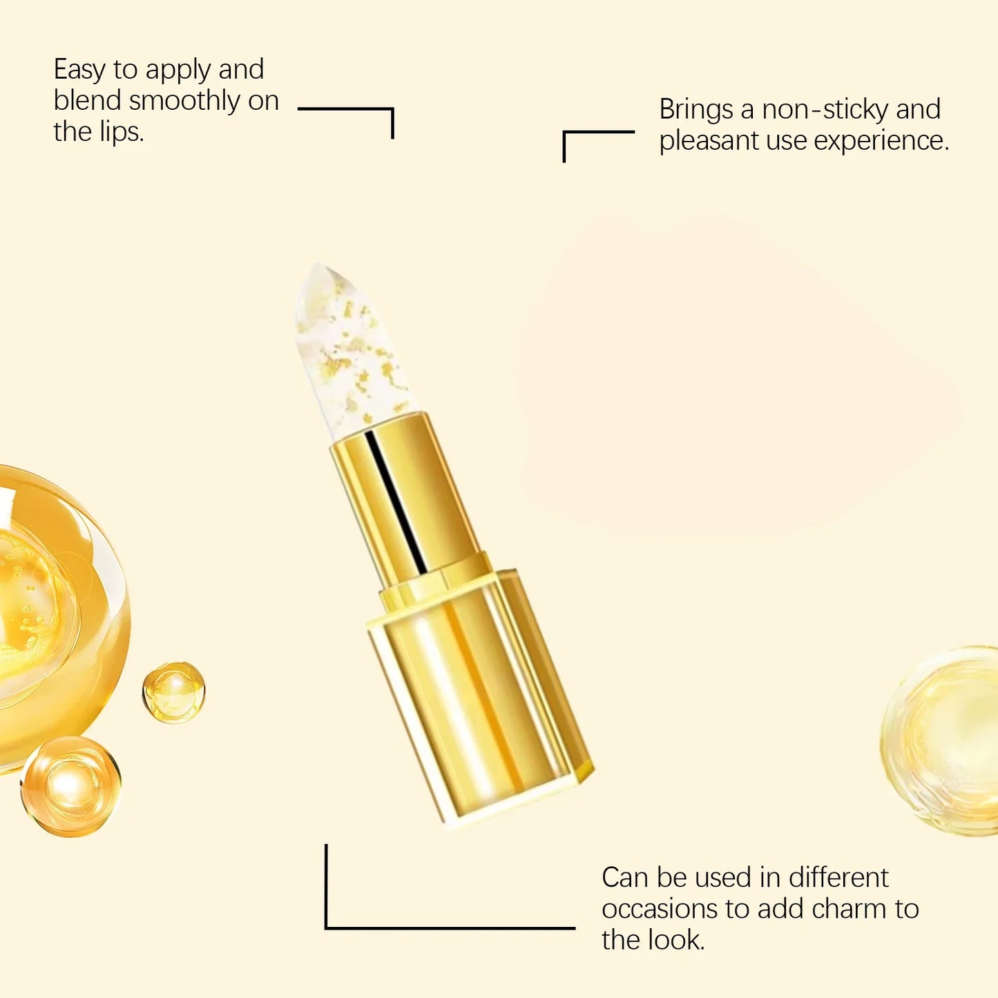 Jaysuing Gold Color-Changing Hyaluronic Acid Lip Balm 3.5g