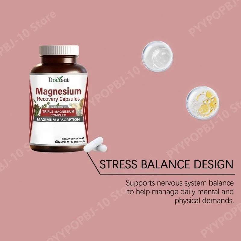 Triple Magnesium Complex Capsules – Energy, Calm & Sleep