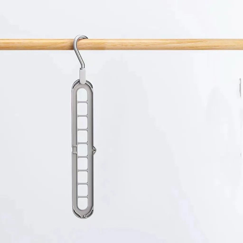 3-Pack Foldable Space-Saving Clothes Hangers | Plastic Rack