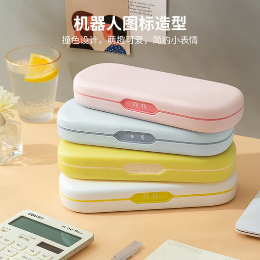 Bview Art Student Pencil Case Children's Simple Ins Lovely Large Peaceful Pleasures Health and Wellness