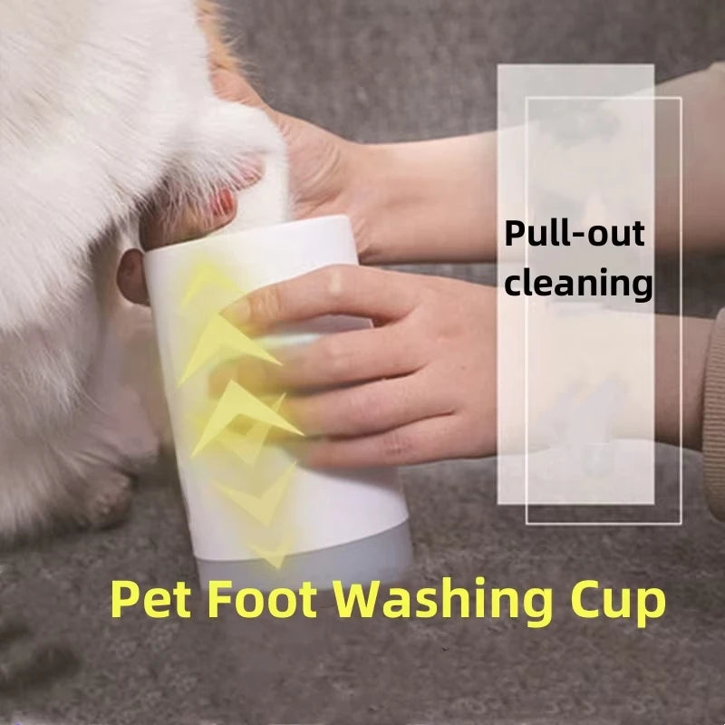 1Pcs Manual Quick Cleaning Dog Paw Cleaner Soft Silicone Pet Foot Washer Cup For Cat Dog Peaceful Pleasures Health and Wellness