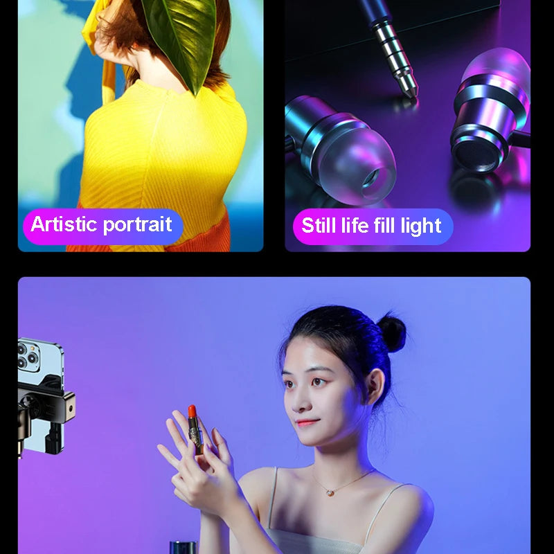 Led photography lighting Led Light Ring With Tripod Rechargeable Led Light Selfie Ring Lamp Photo Shooting Light Ring Phone Peaceful Pleasures Health and Wellness