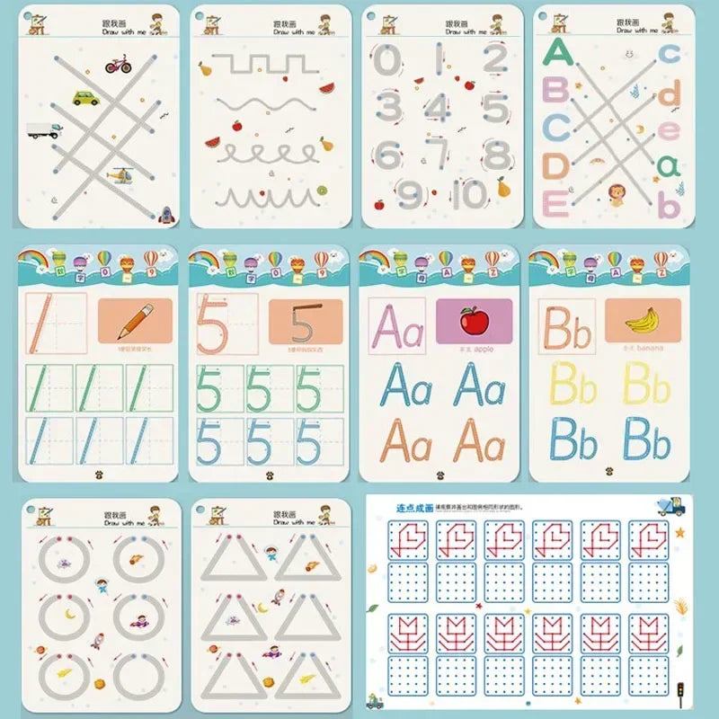 Page 32 Reusable Kids Writing Book Erasable Practice Notebook Ages