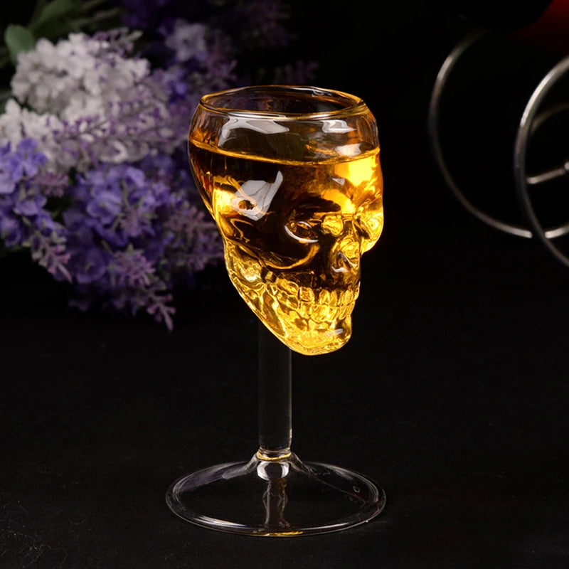 Skull Cocktail Glass | Gothic Beer Wine Whiskey Cup Bar Decor