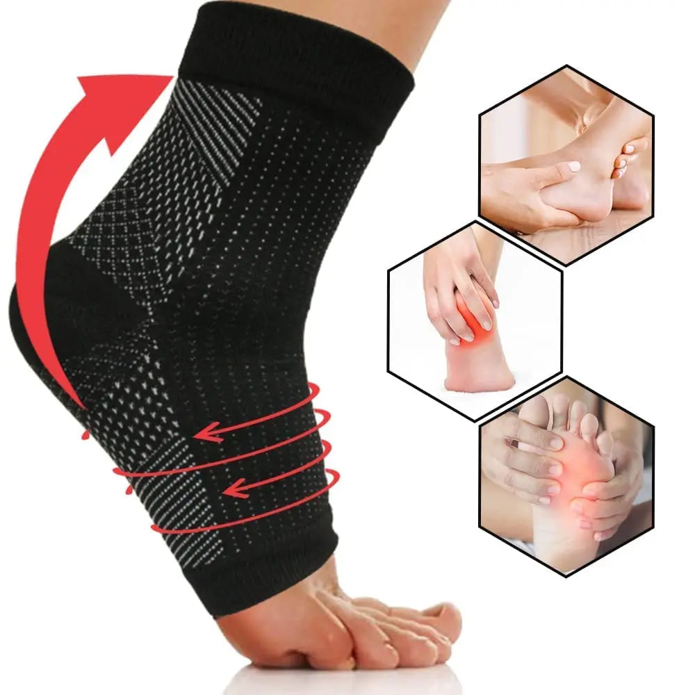 Soothe Socks Neuropathy Pain Relief | Ankle Compression Sleeve Ankle Compression Sleeve Peaceful Pleasures Health and Wellness