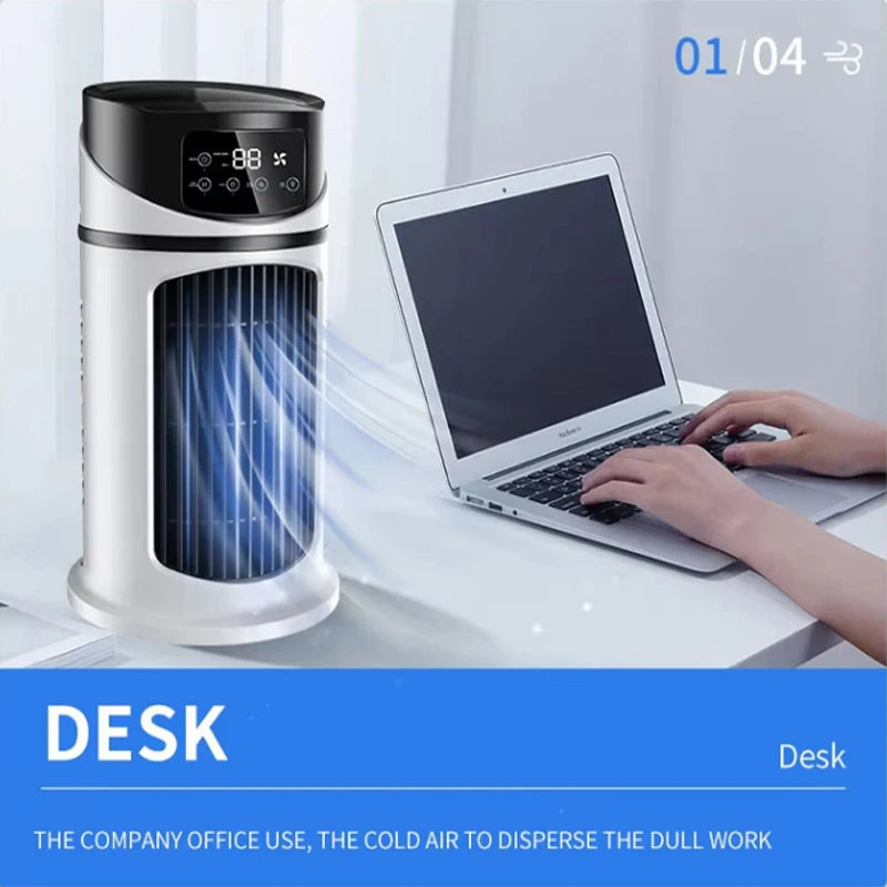 Hot Selling Mini Portable Air Conditioner Cooler Fan for Home Dormitory Office Usb Multifunction Mute Mobile Air Conditioner Peaceful Pleasures Health and Wellness