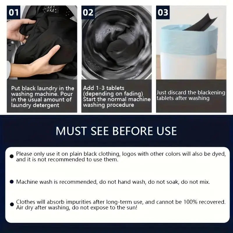 Black Color Enhancer Laundry Sheets – Anti-Fading Dark Fabrics Color Enhancer Laundry Sheets Peaceful Pleasures Health and Wellness