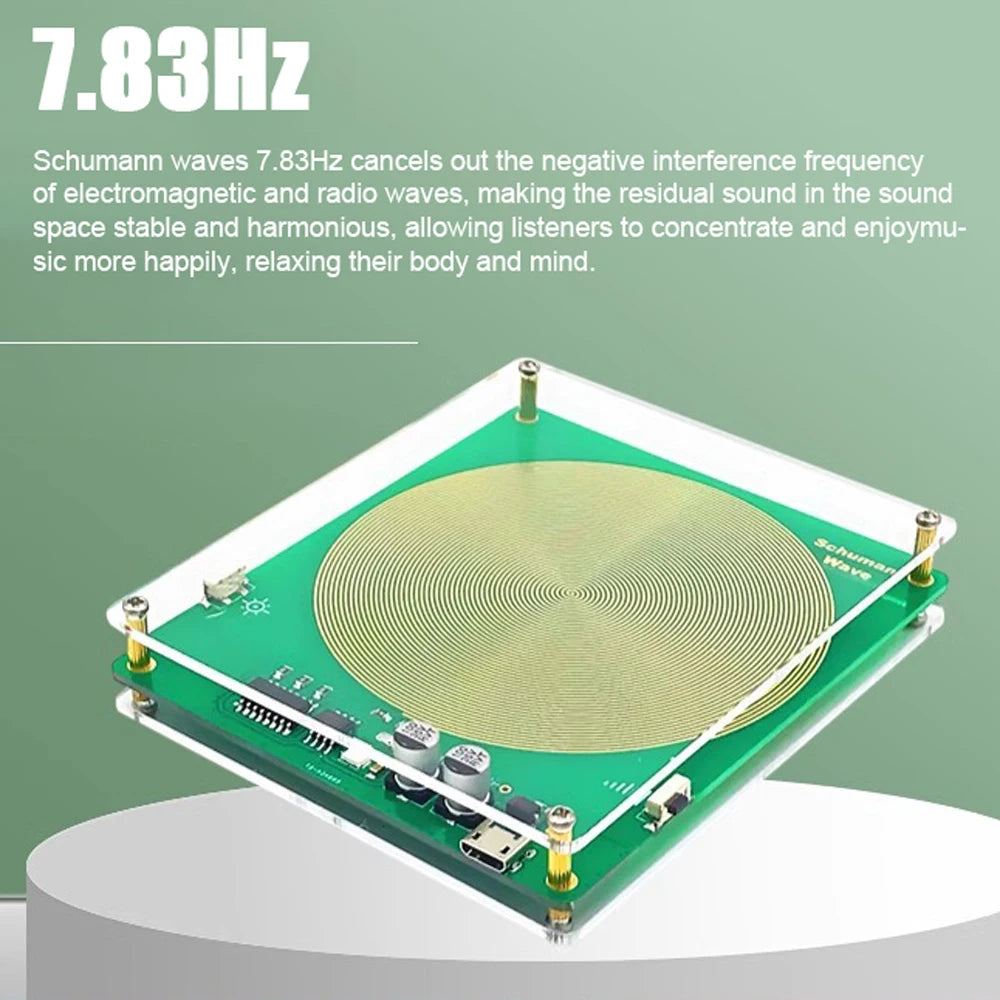 High Power Schumann Waves Generator 7.83Hz Pure SineWave Generator Earth Resonant Frequency Generator Peaceful Pleasures Health and Wellness