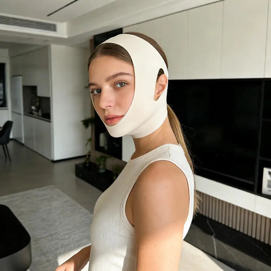 V-Line Face Lifting Bandage | Adjustable Chin Contouring Belt Face Contouring Bandage Oasis Select