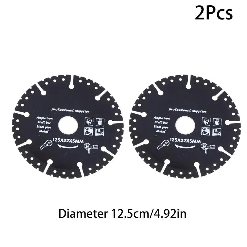 115*22*5mm/125*22*5mm Metal Cutting Diamond Plate Diamond Saw Blade Cutting Disc For Iron Steel Rods Metal Sheets Aluminum Peaceful Pleasures Health and Wellness B2-2pcs