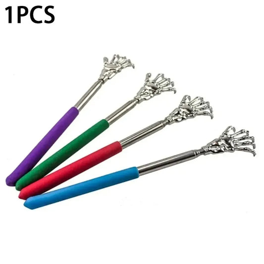 Retractable Stainless Steel Back Scratcher – Portable, Random Color Back Scratcher Peaceful Pleasures Health and Wellness