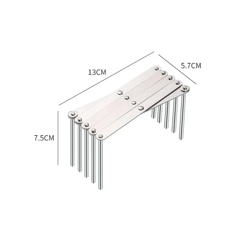 Foldable Stainless Steel Dish Drying Rack & Kitchen Organizer