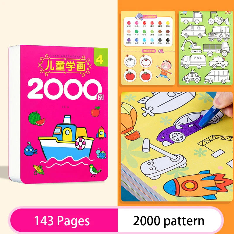 2000 Cases Children Learning Paint Sketching Creative Graffiti