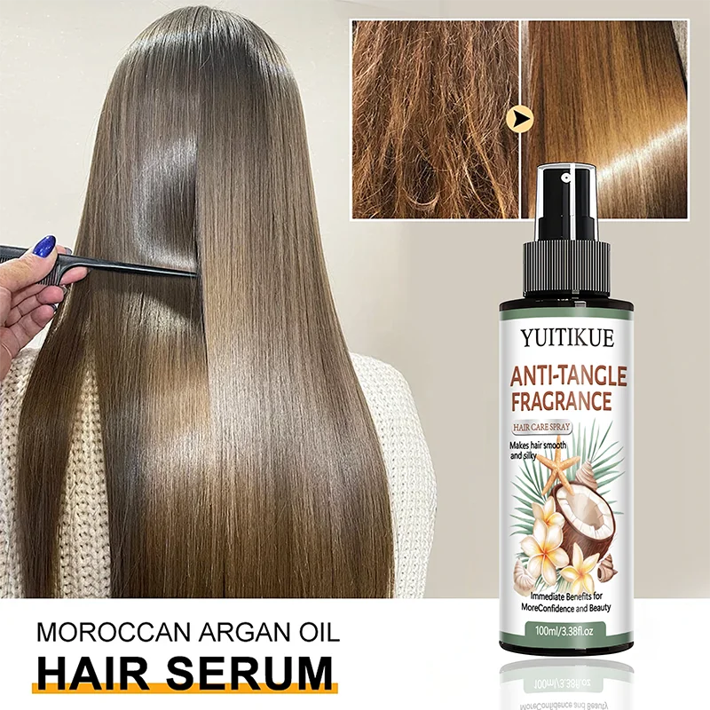 Coconut Argan Oil Hair Spray – Detangle, Moisturize & Shine Leave-In Hair Spray Peaceful Pleasures Health and Wellness