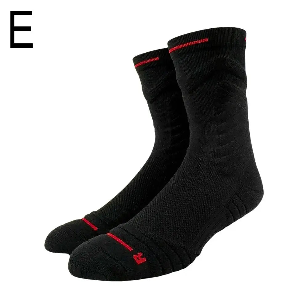 Men's Elite Thick Basketball Socks – High-Top Towel Bottom