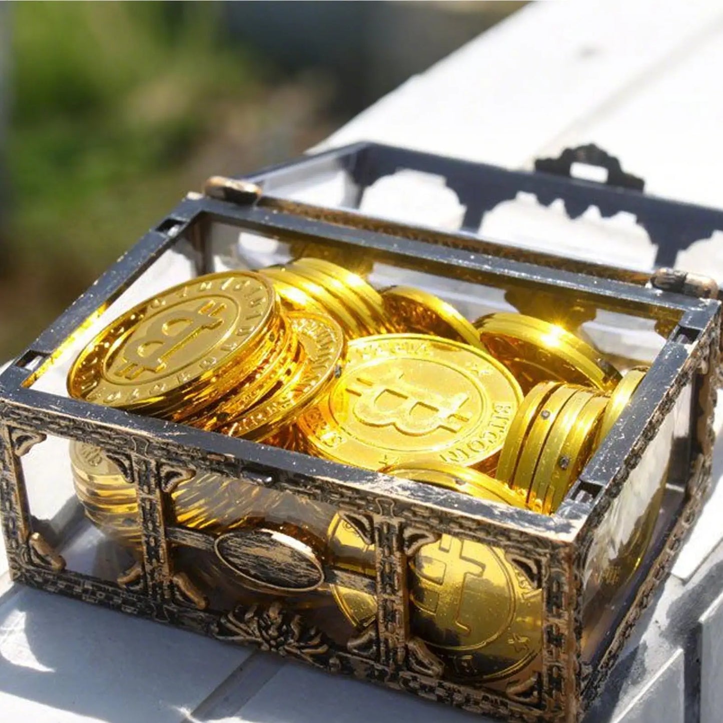 Transparent Pirate Treasure Chest Box – Jewelry & Trinket Organizer