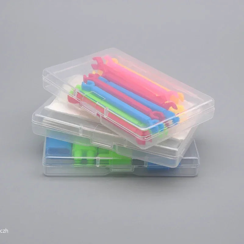 5 transparent plastic storage boxes can accommodate small items, small toys, decorations, small cards, sorted storage, not messy Peaceful Pleasures Health and Wellness