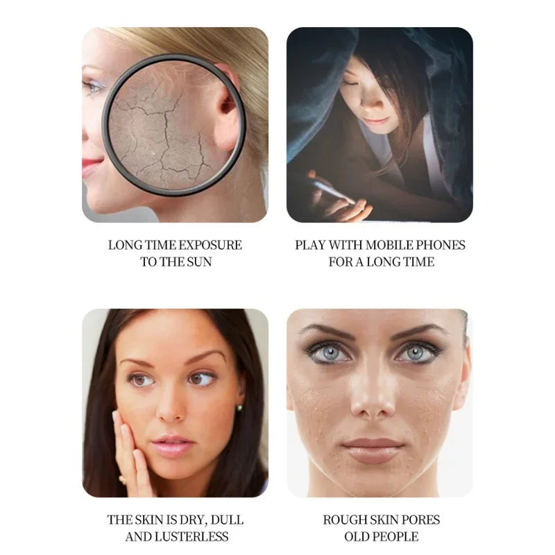 20pcs/box BIOAOUA Rice Raw Pulp Sleep Facial Mask Moisturize Brighten Whitening Peaceful Pleasures Health and Wellness